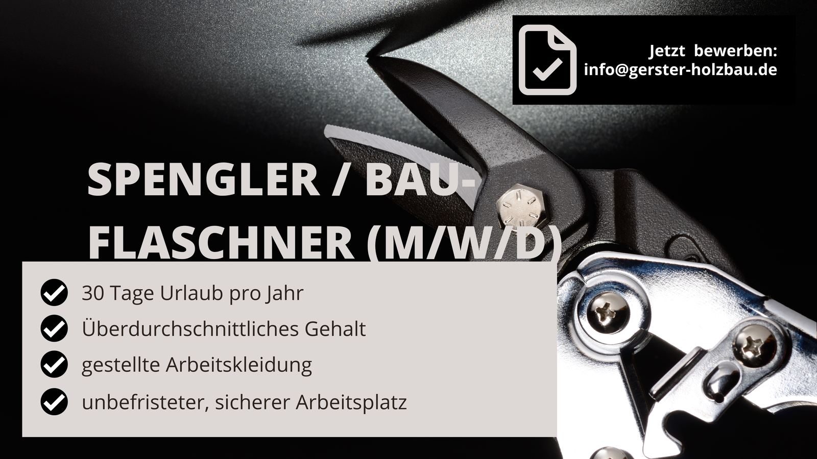 Stellenanzeige Spengler
