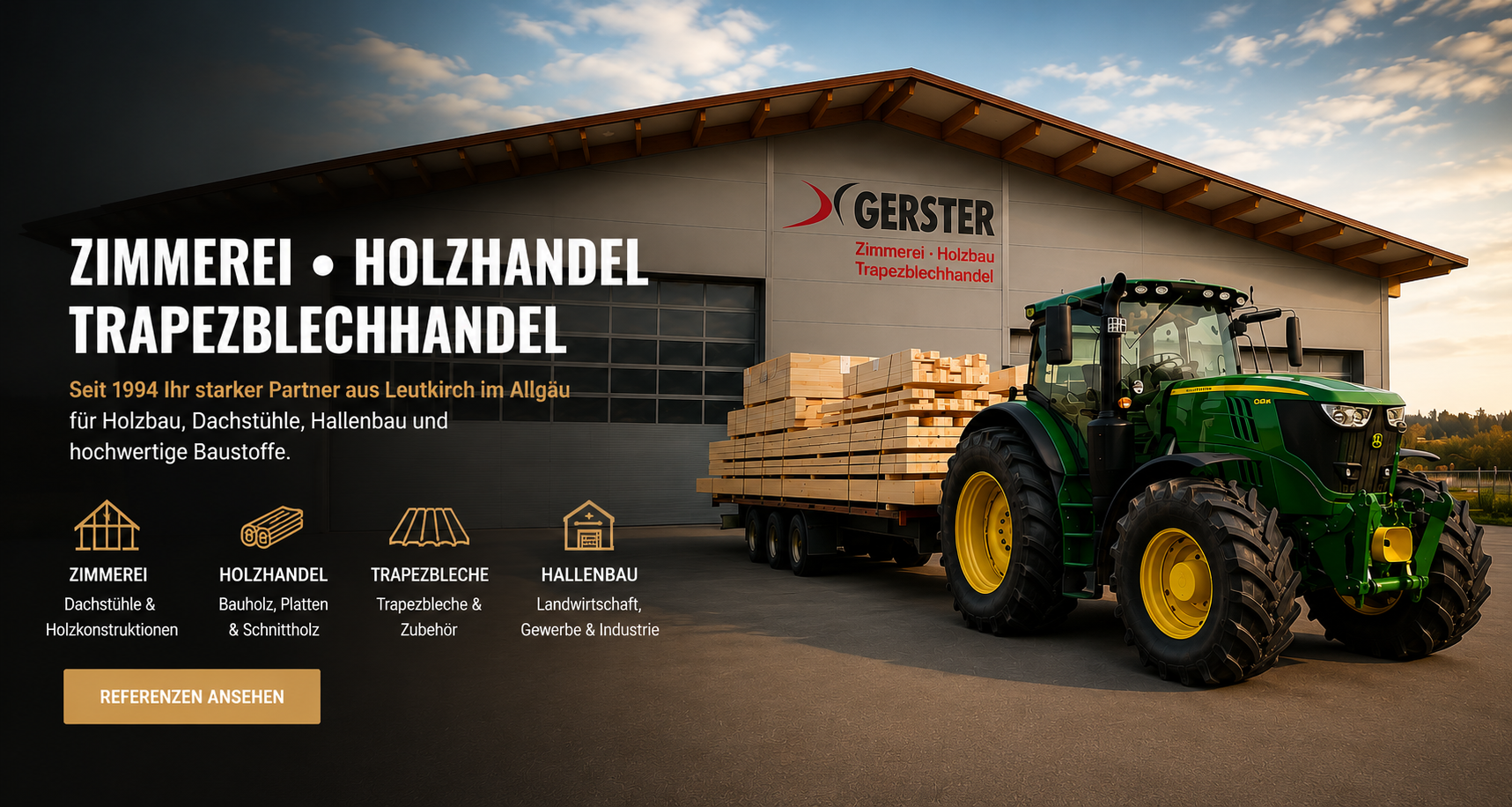 Gerster GmbH – Zimmerei und Hallenbau