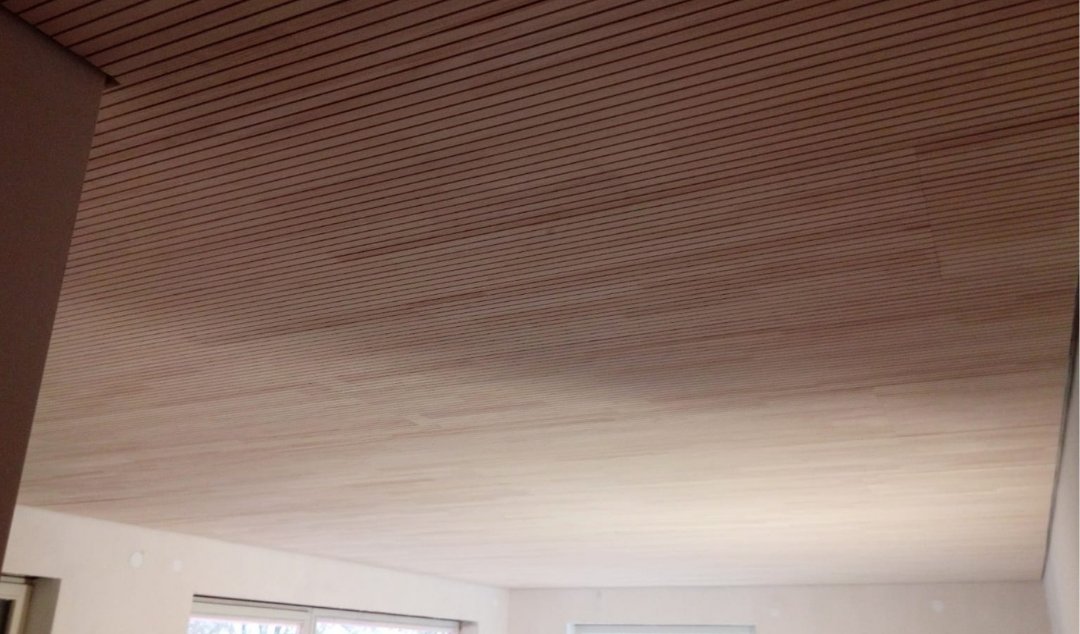 Innenausbau (Holzdecke einziehen)