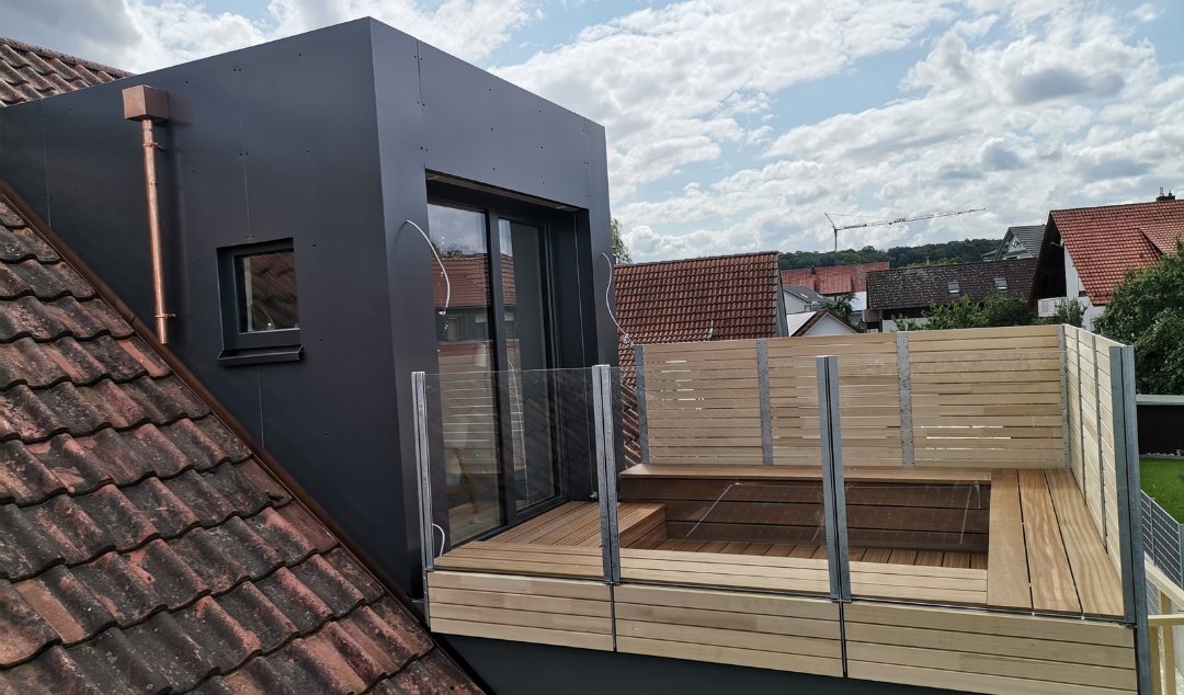 Montage Dachterrasse