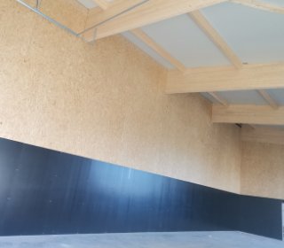 Neubau einer Halle (mit Pferdestall) – Detail