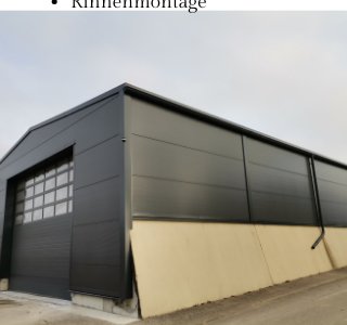 Neubau einer Maschinenhalle – Detail