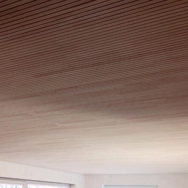 Innenausbau (Holzdecke einziehen)